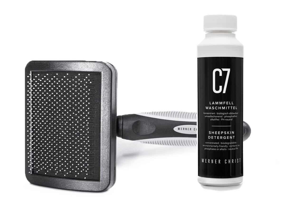 C7 + WCH Sheepskin Brush Combo Horsedream Importers