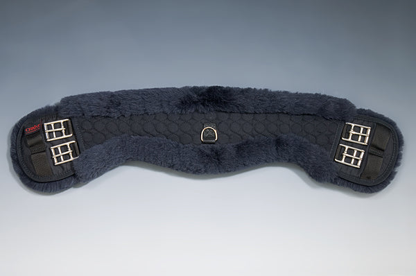 Anatomical Sheepskin Girth Moon - Horsedream Importers