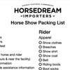 Checklist to Champion: Your Horse Show Prep!