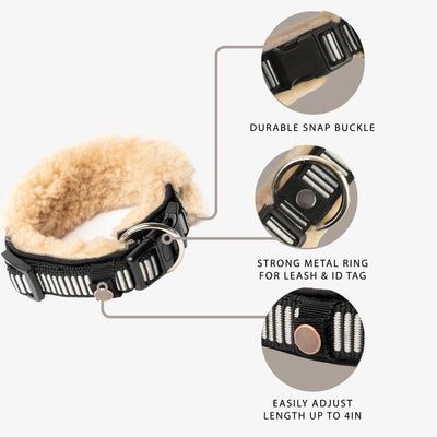 Horsedream Sheepskin Dog Collar - Horsedream Importers